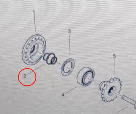 BF800C Staubdichte Flanschplattenring 320052502 Edelstahlhalterring für Asphaltpflastersteinersatzteile
