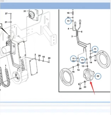 P8820DL Ersatzteile für Asphaltverbindungen Spiraleförderer Zwischenwelle Drehseparator Zwischenwelle VOE12766358