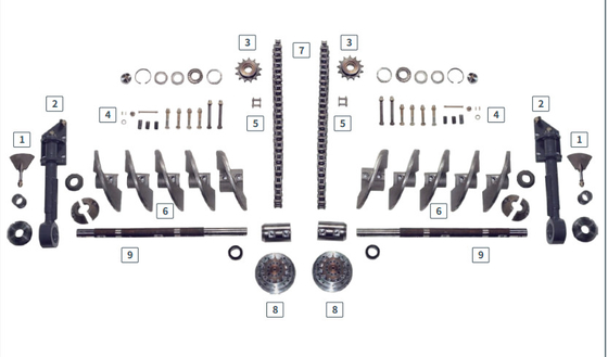 Edelstahl-Straßenbetoniermaschinen-Bohrer-Welle  S1800-2 2198422