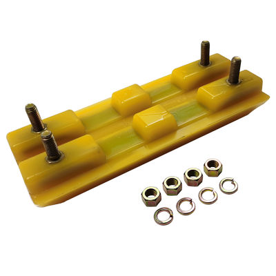 2411112 Polyurethankautschuk-Block/Spur-Schuhe-Fräsmaschine Ersatzteile 3 Rippen für den Straßenbau W205/W2000