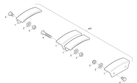 SD2500C Förderkettenplatten-Set D635060800 Service-Kit Asphalt-Pflasterteile