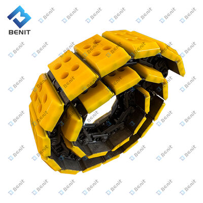 Benit hochwertige Raupenkette mit Raupenkettenschuhen 108756 131303 120610 121235 193008 196321 für Fräsmaschine W1500 W1900 W2100 W2200 W2000