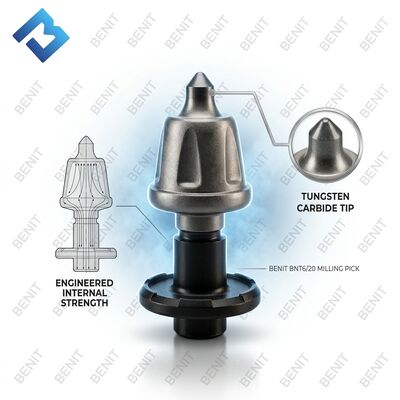 Road Milling Picks 2642523 BNT6/20 Tungsten Carbide Milling Teeth for W195 W200 Cold Planer