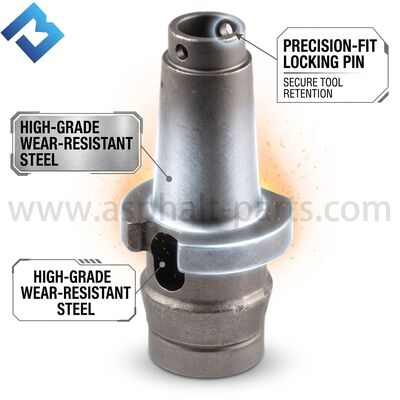 PM200 Road Milling Holder 506-0013 Wear Resistant Asphalt Milling Tool Holder OEM Replacement Part
