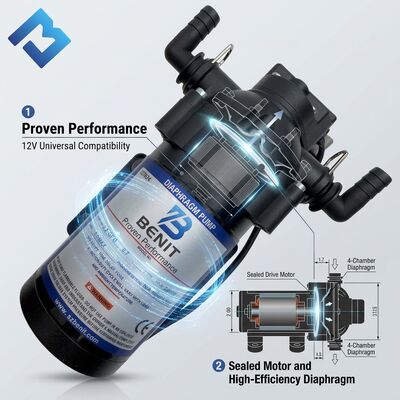 2335548 4812126685 Universal 12V Water Pump 2.3GPM Electric Coolant Pump for Road Roller Compactor