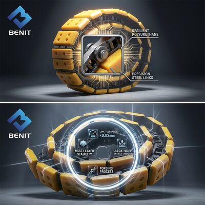 Benit Milling Machine Track Chain Track Pad Shoes 108756 131303 121235 193008 for W1500 W1900 W2000 W2200 Undercarriage