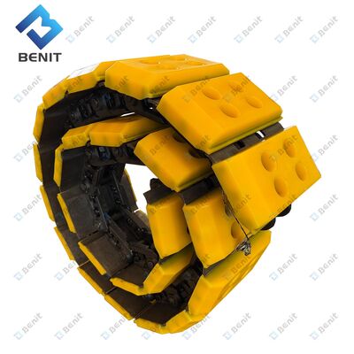 Benit hochwertige Raupenkette mit Raupenkettenschuhen 108756 131303 120610 121235 193008 196321 für Fräsmaschine W1500 W1900 W2100 W2200 W2000
